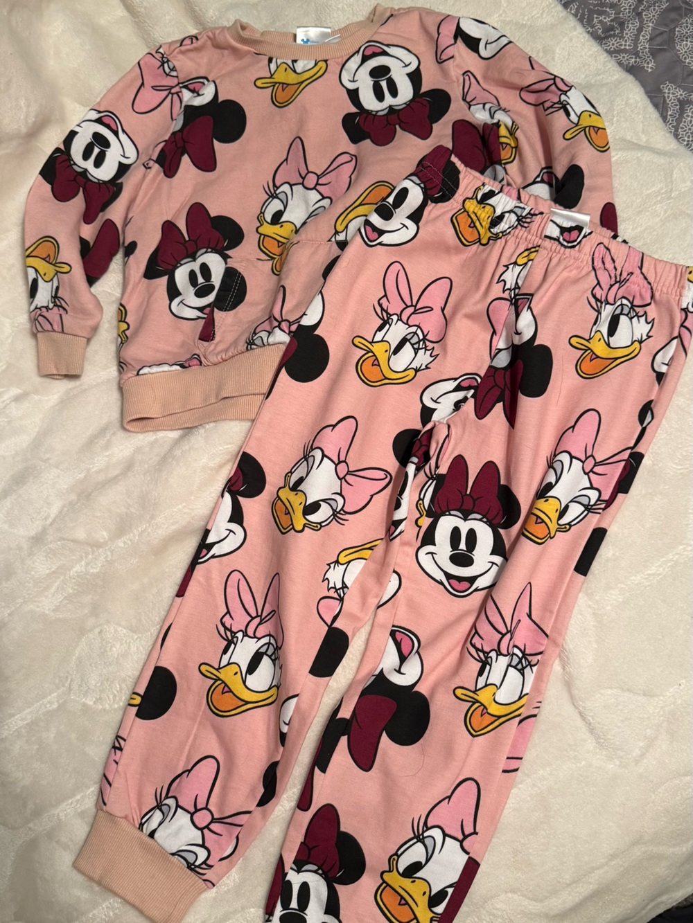Disney Pink Minnie & Daisy Character Pajama Set